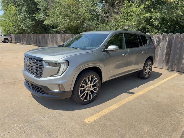 2026 GMC Acadia Denali Ultimate in Sterling Metallic — front three-quarter view