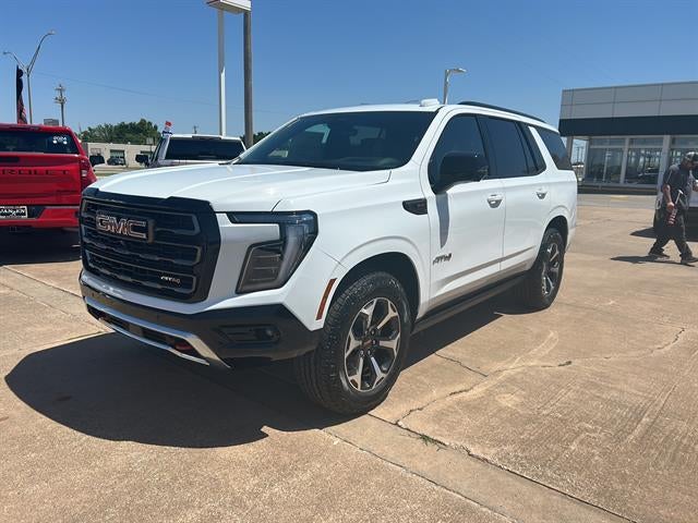 2026 GMC Yukon AT4 Ultimate in Summit White — front three-quarter view
