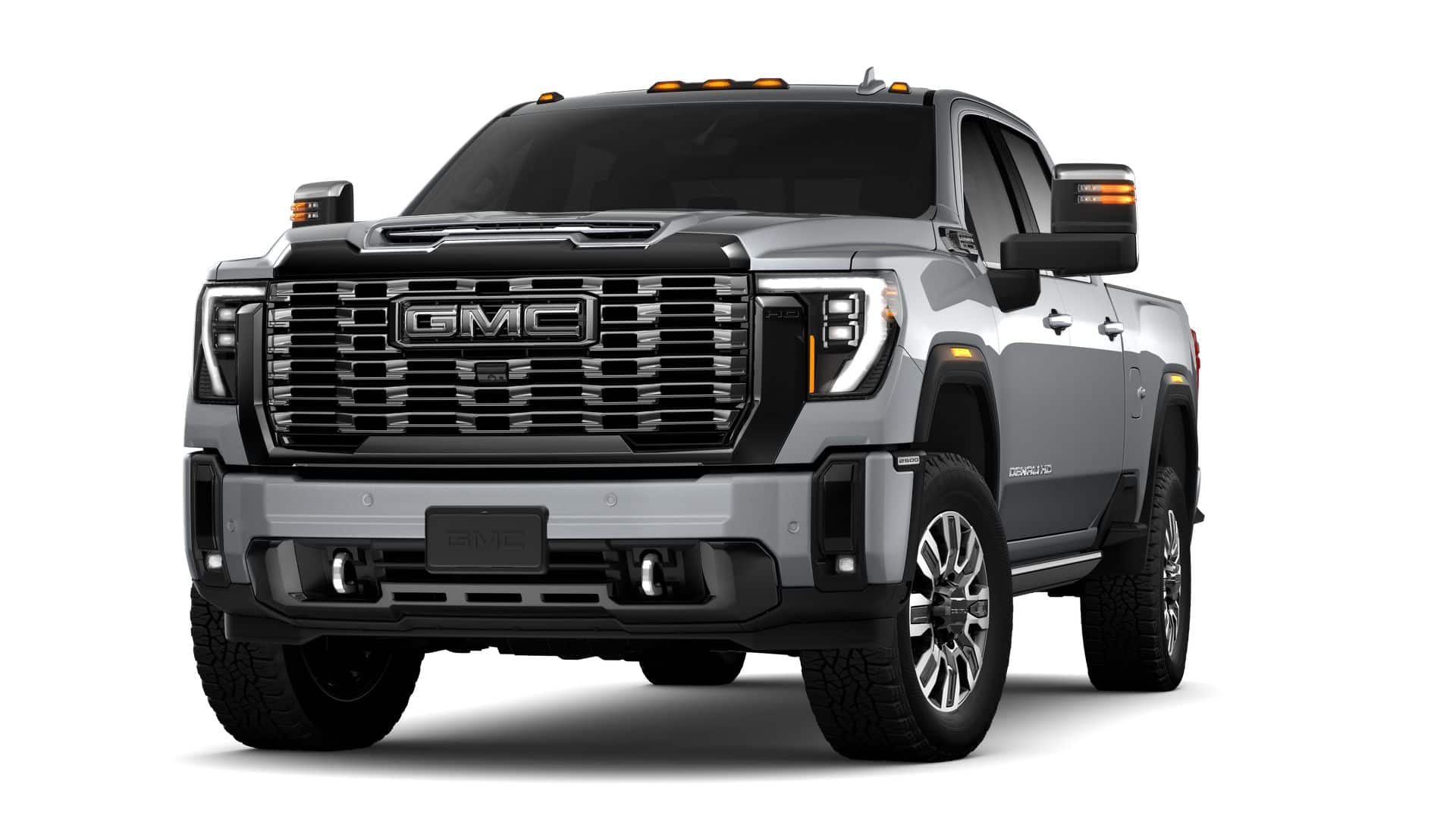 2026 GMC Sierra 2500 HD Denali Ultimate in Sterling Metallic — front three-quarter view