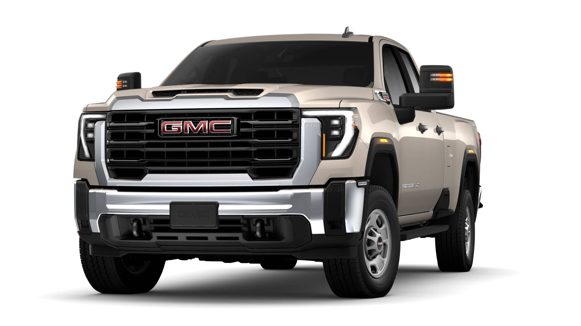 2026 GMC Sierra 2500 HD Pro in Coastal Dune — front three-quarter view