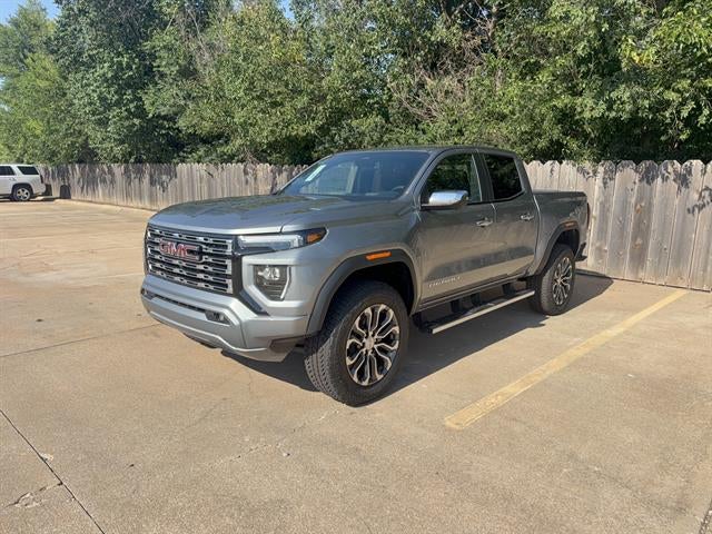 2026 GMC Canyon Denali in Sterling Metallic — front three-quarter view