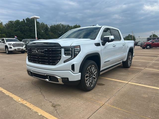 2026 GMC Sierra 1500 Denali Ultimate in Glacier White Tricoat — front three-quarter view