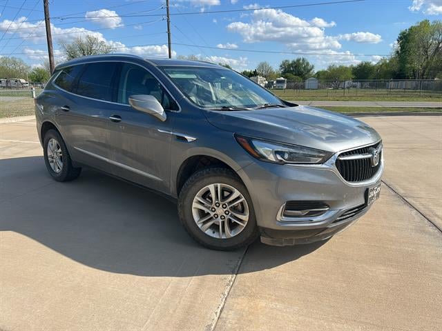 2020 Buick Enclave Essence in Satin Steel Metallic — front three-quarter view