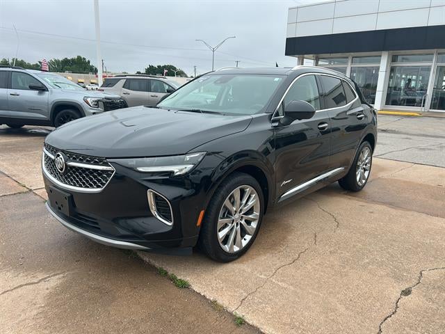 2023 Buick Envision Avenir in Ebony Twilight Metallic — front three-quarter view
